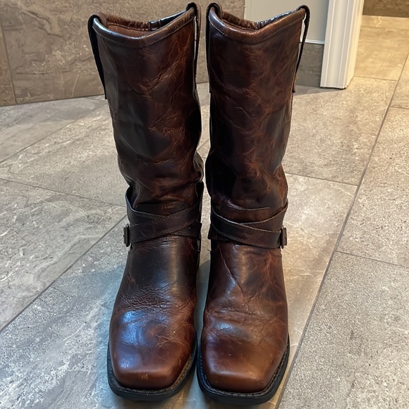 12 inch leather boots